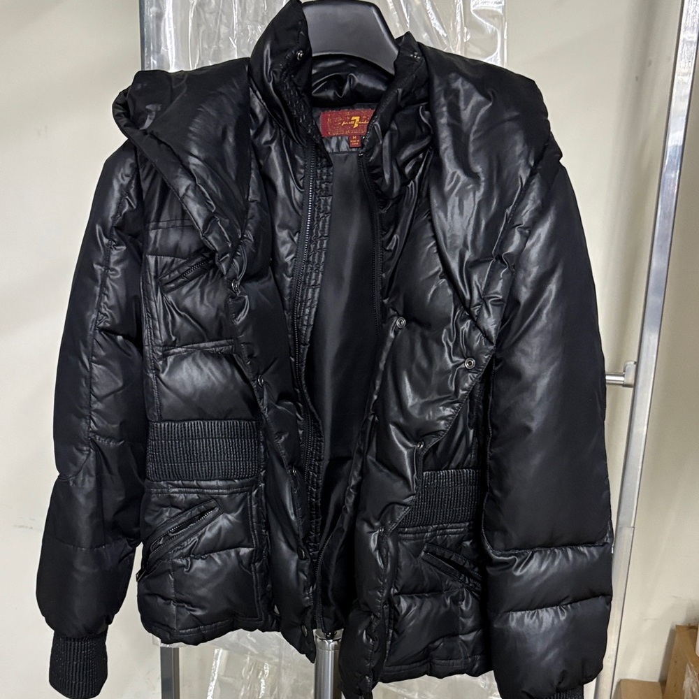 7 For All Mankind Black Jacket